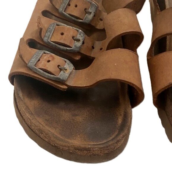 VINTAGE NAOT women's austin sandals in tan - Picture 7 of 16